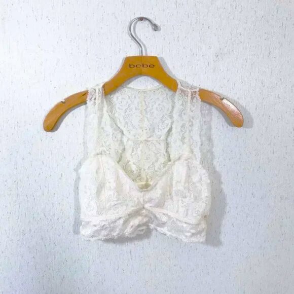 Ivory Lace Bralette M - Picture 6 of 7